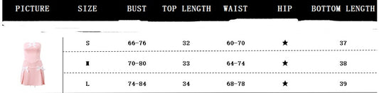 Bow Detail Tube Top Vest and Skirt Set – Sophisticated Look