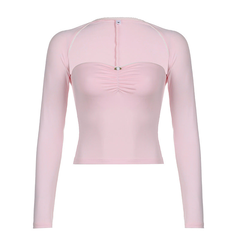 Sweet Young Girl Two-piece T-shirt Female