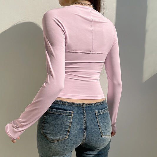 Sweet Young Girl Two-piece T-shirt Female