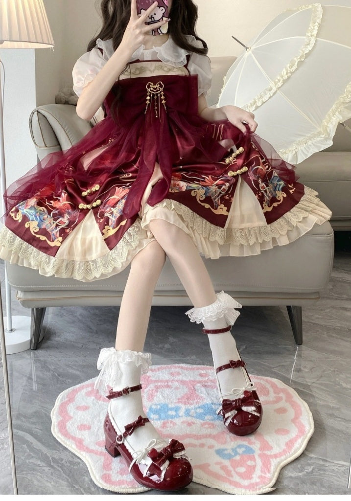 Sweetheart Girl Style – Skirt & Cute Leather Shoes