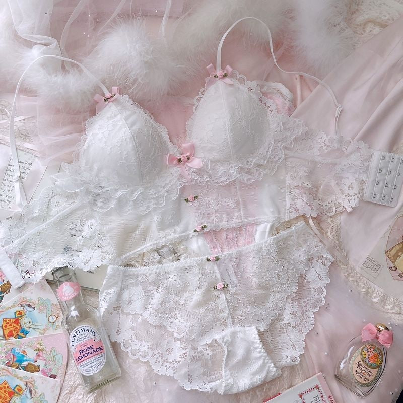 White Lace Bra Set – Pure Desire Collection