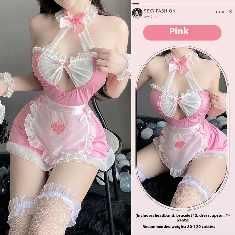 Japanese Sexy Sweet Spaghetti-strap Pure Cute Suit