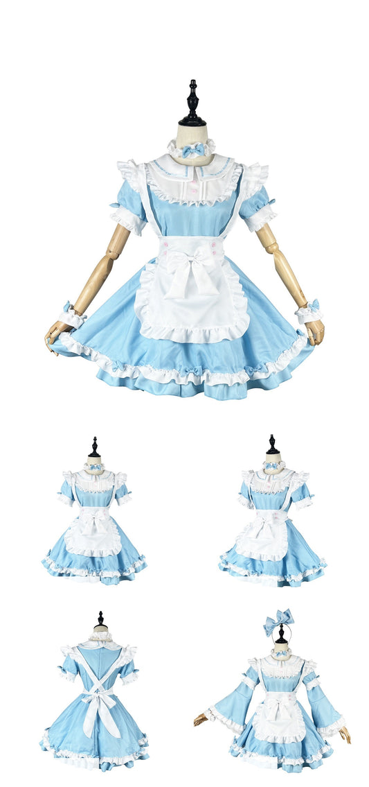 Halloween Maid Costume Plus Size with Detachable Sleeves