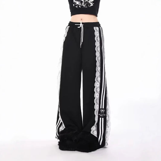Japanese Harajuku Lace Sweatpants