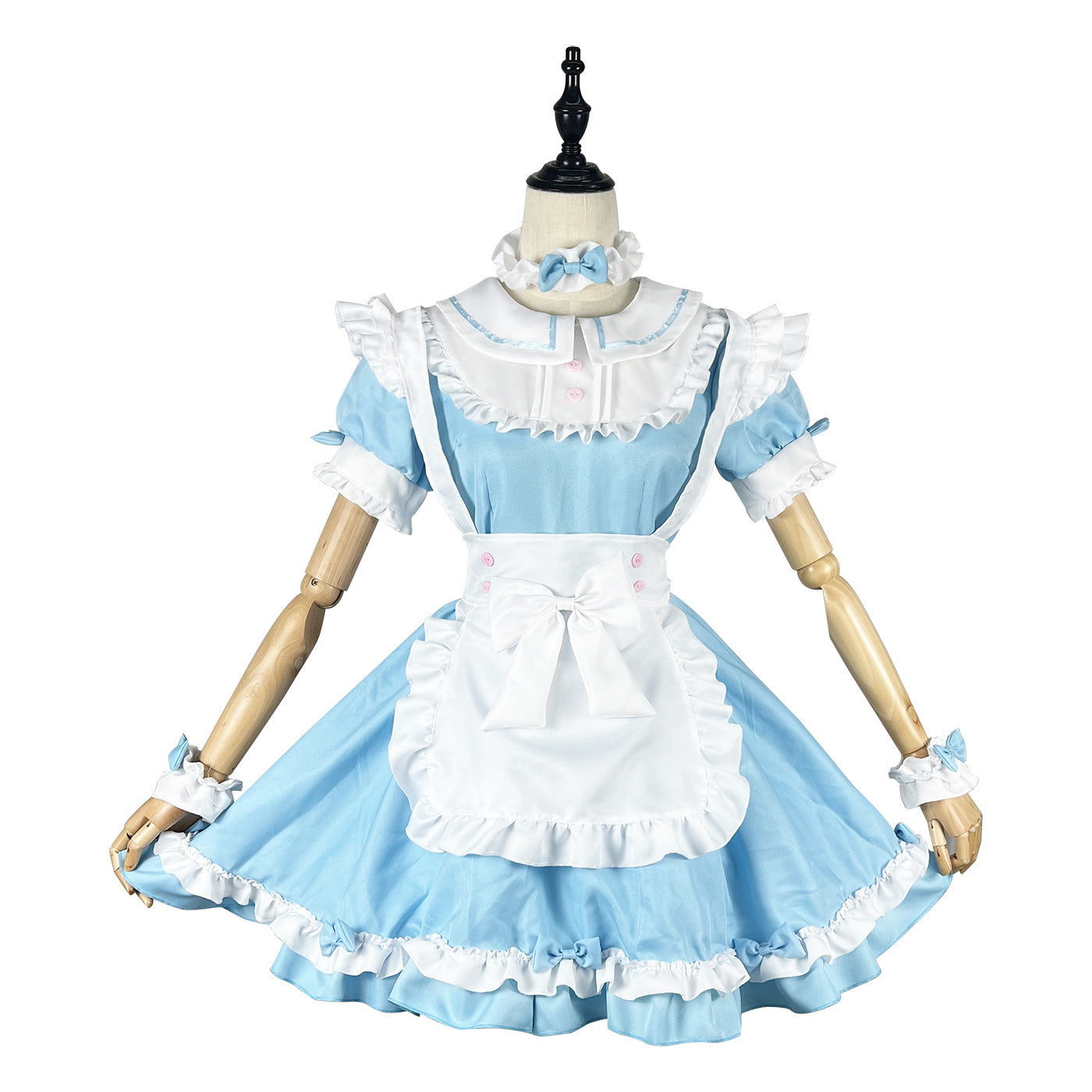Halloween Maid Costume Plus Size with Detachable Sleeves