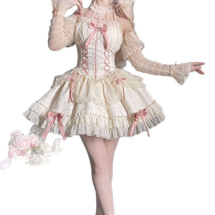 Lolita Cross Princess Ballet Skirt Doll Lolita Halter Dress