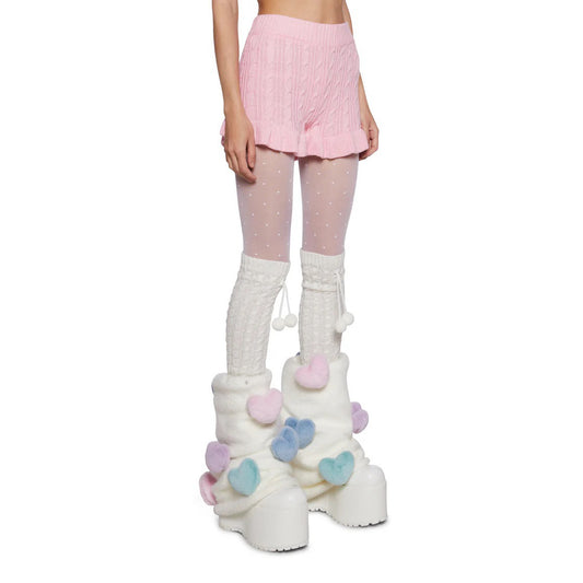 Platform Shoes Lolita Punk Diablo Lolita Cosplay Shoes Heart Plush Boots