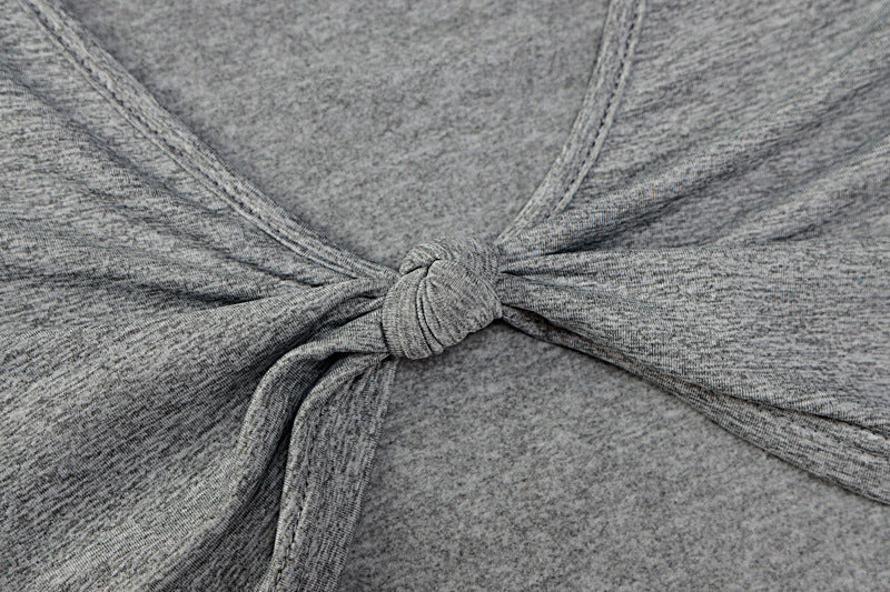 Cropped V-Neck T-Shirt – Elegant Long Sleeve Style
