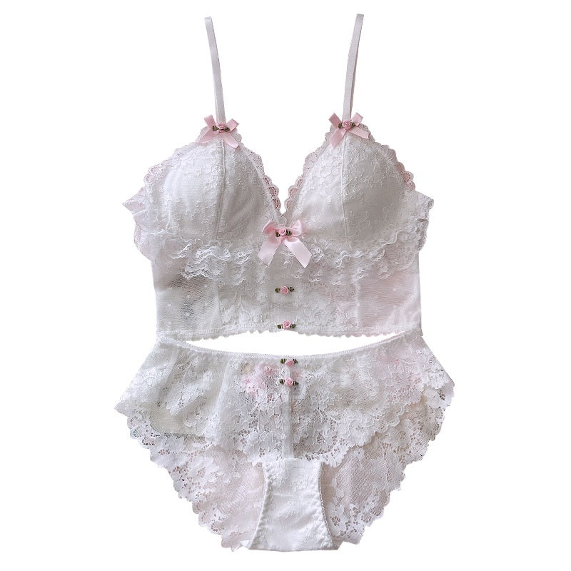 White Lace Bra Set – Pure Desire Collection
