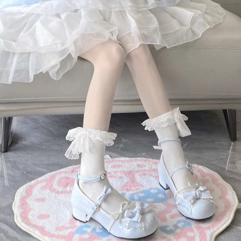 Sweetheart Girl Style – Skirt & Cute Leather Shoes