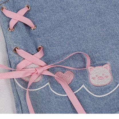 Women's Fashionable All-matching Bow Bandage Shorts