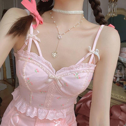 Pure Floral Bow Chest Pad