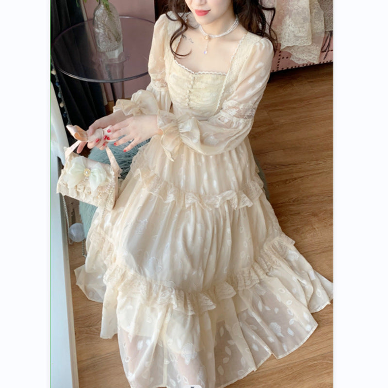 Lace Stitching Dress