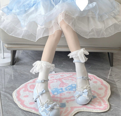 Sweetheart Girl Style – Skirt & Cute Leather Shoes
