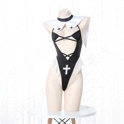 Romantic Backless Lace Suit – Seductive One-Piece