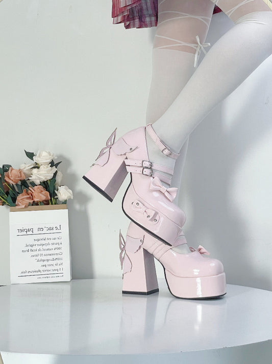 Butterfly Kiss Girls High Heels Shoes