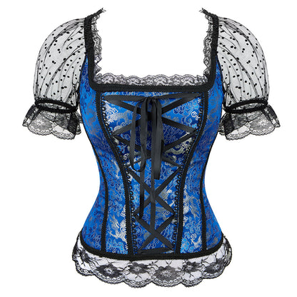 Fashion Lace Lace Sexy One Shoulder Ladies Corset
