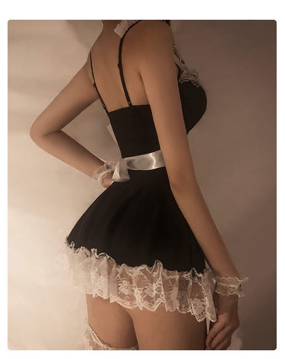 Maid Uniform Free Erotic Lingerie  Temptation Pajamas Dress