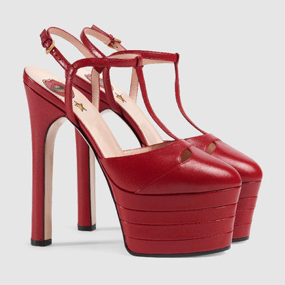 Women's Fashion Simple Fine High Heel Riveted Sandals