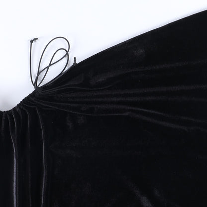 Lace Lace Hollow Waist Sexy Backless Suspender Dress