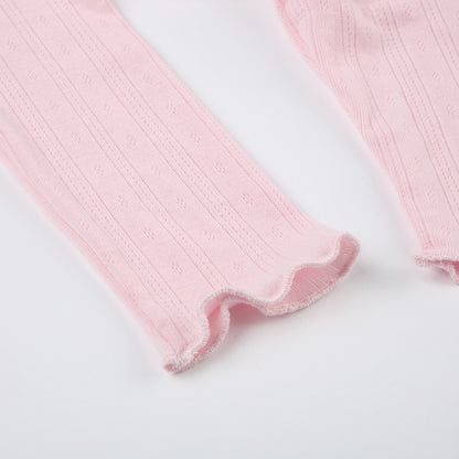 Lace Inner Match Bottoming Sweater Top