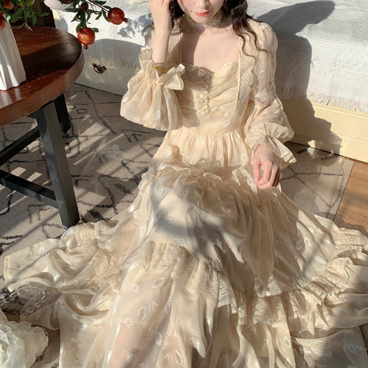 Lace Stitching Dress
