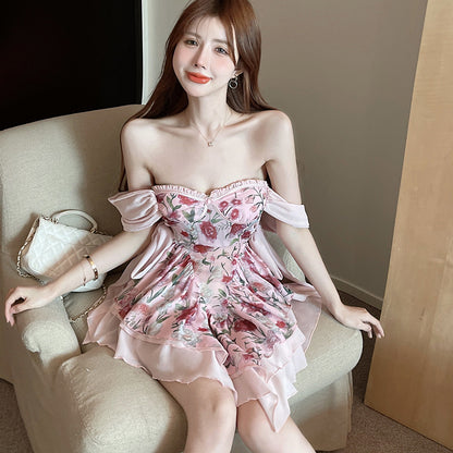 Fairy Style Tube Dress with Sweet Bow Accent