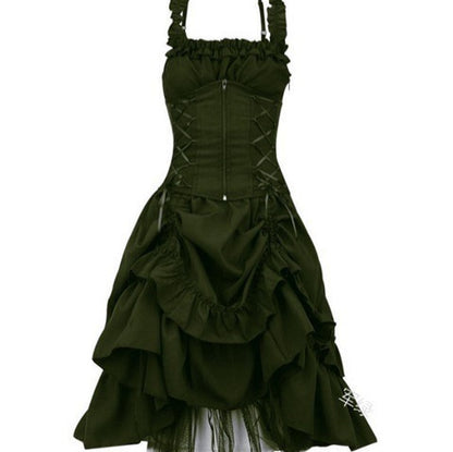 European And American Plus Size Women's Tunic Dress Dance Dress Vintage Lolita Cos Gothic Dress Dress Dress