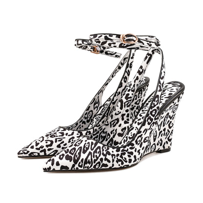 25 European And American Export Pointed Toe Steel Heel Flats 11cm Colorful Sequin Catwalk Stiletto Fashion Shoes Spring And Summer 45 Large Size