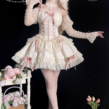 Lolita Cross Princess Ballet Skirt Doll Lolita Halter Dress