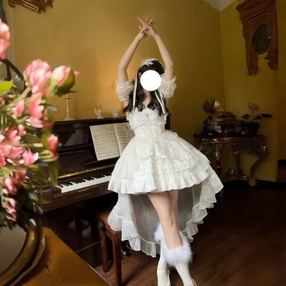 ~White Sugar Girl New Original Design Lolita Dress Jsk Suspender Dress Summer Dress Southeast Asian Chinese Style