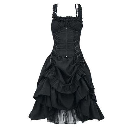 European And American Plus Size Women's Tunic Dress Dance Dress Vintage Lolita Cos Gothic Dress Dress Dress