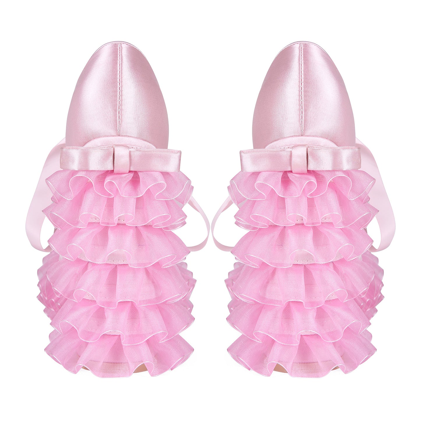 European And American Export Pink Pink Sweet Hottie Lolita Water Platform Lace Thick Heel Y2K Large Size 47 Women's High Heels