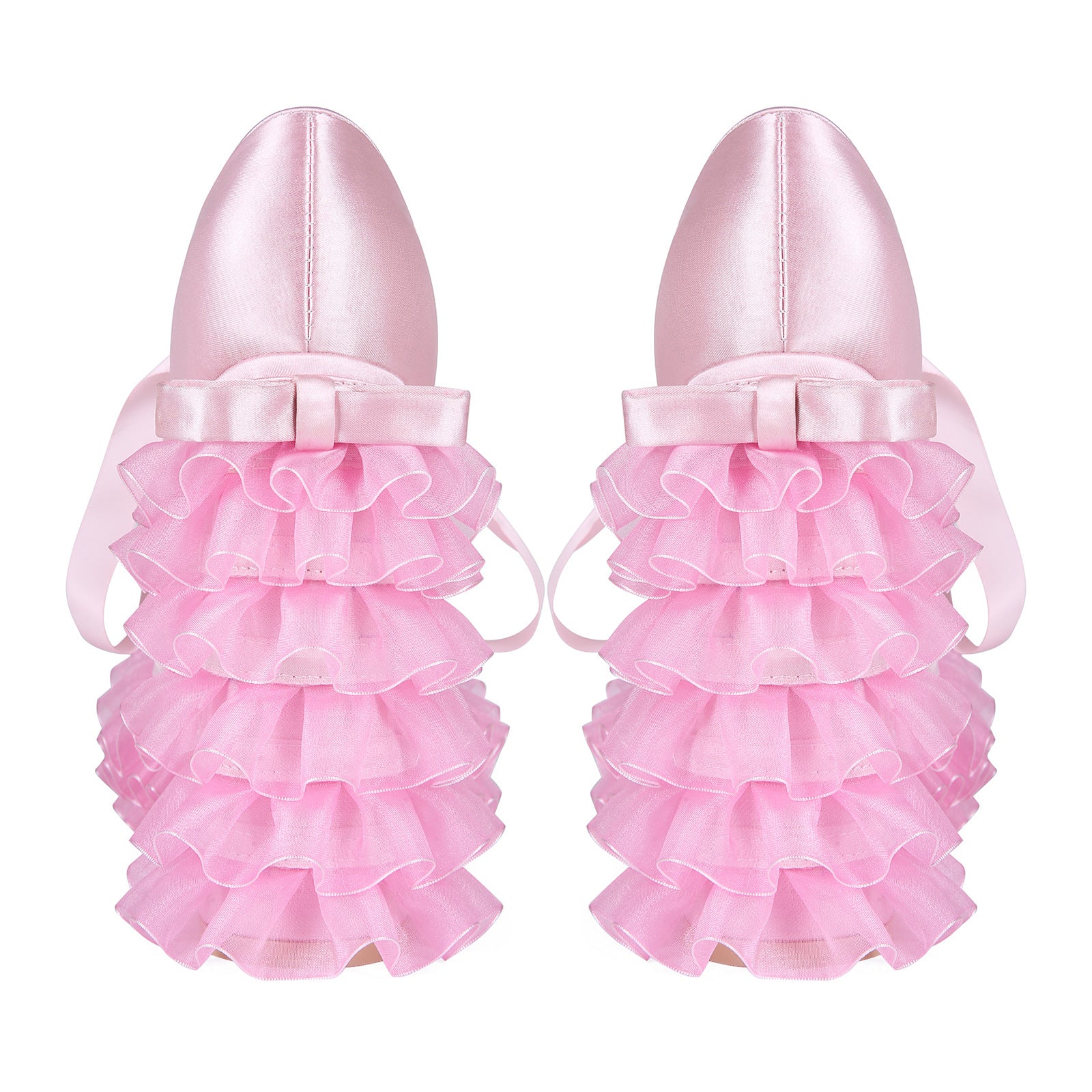 European And American Export Pink Pink Sweet Hottie Lolita Water Platform Lace Thick Heel Y2K Large Size 47 Women's High Heels