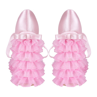 European And American Export Pink Pink Sweet Hottie Lolita Water Platform Lace Thick Heel Y2K Large Size 47 Women's High Heels