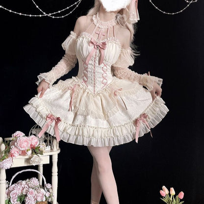 Lolita Cross Princess Ballet Skirt Doll Lolita Halter Dress