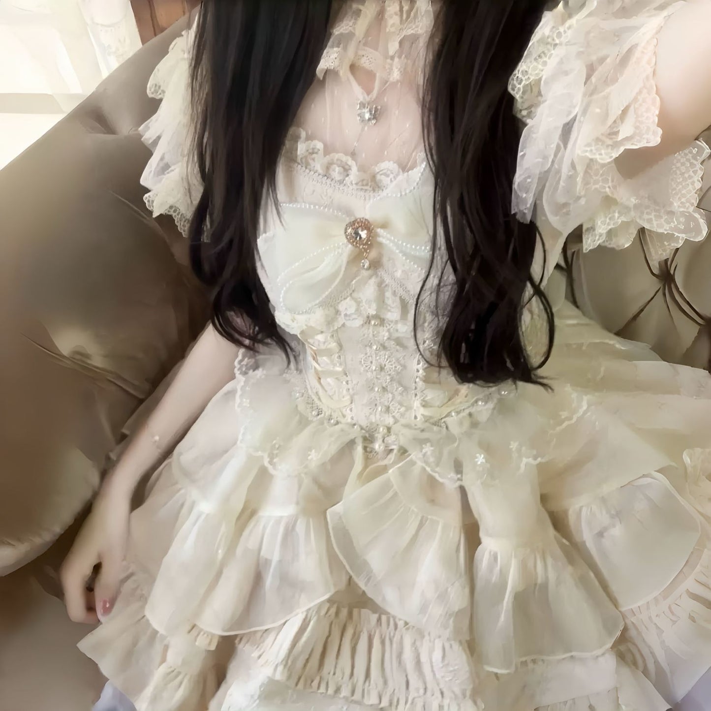 ~White Sugar Girl New Original Design Lolita Dress Jsk Suspender Dress Summer Dress Southeast Asian Chinese Style