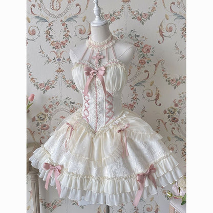 Lolita Cross Princess Ballet Skirt Doll Lolita Halter Dress