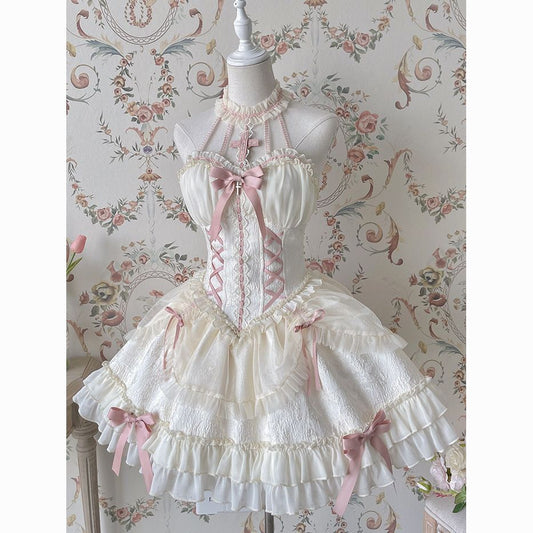 Lolita Cross Princess Ballet Skirt Doll Lolita Halter Dress