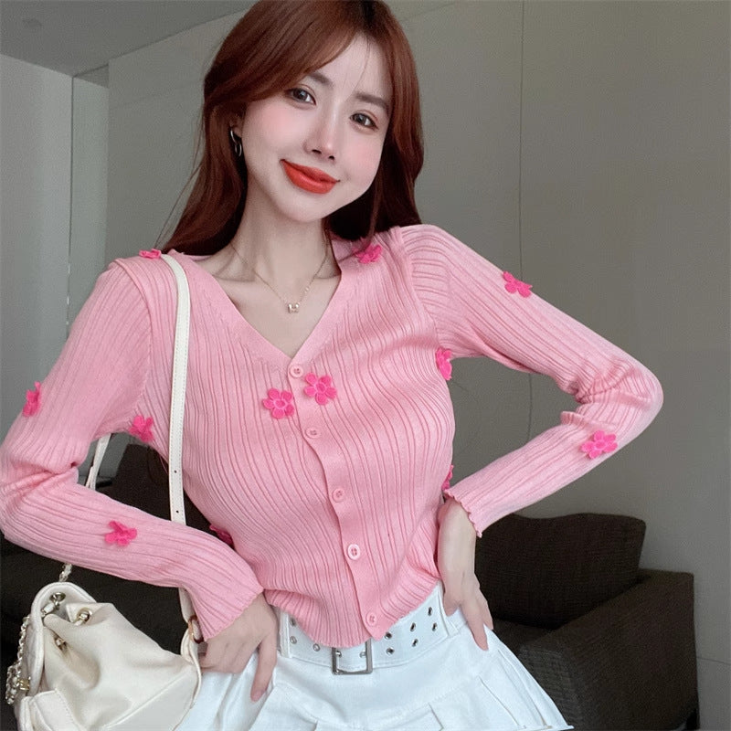 Hot Girl Suit Camisole 2025 Summer New Mesh Small Fragrance Cardigan Short Top Two-Piece Knitted Set
