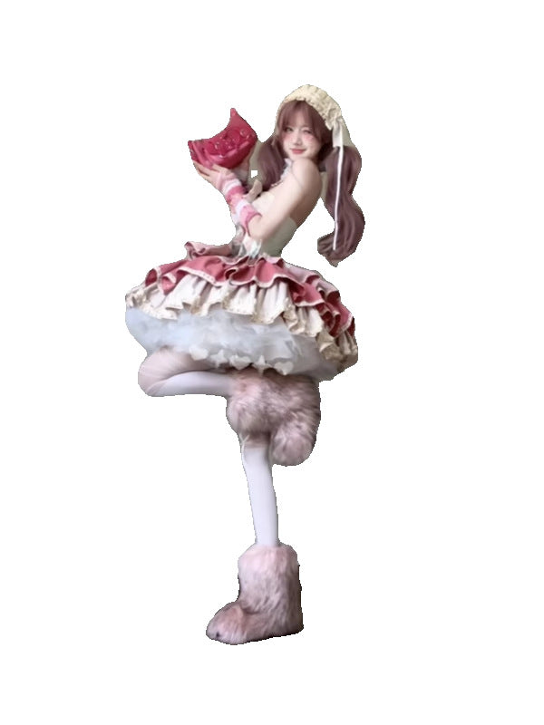 French First Love Milk Sweet Dress Lolita Princess Dress Tully Cake Lolita Dress 2025 New Dress