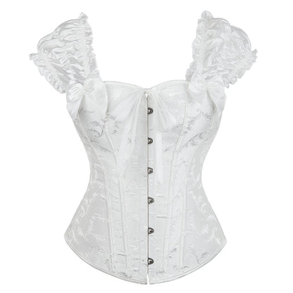 Women's Lace Shoulder Strap Court Waist Trimming And Body Shaping Top