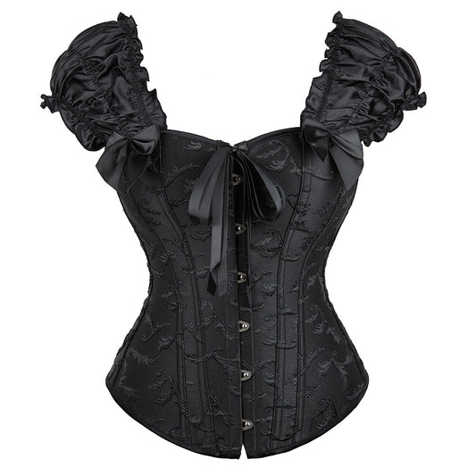 Women's Lace Shoulder Strap Court Waist Trimming And Body Shaping Top
