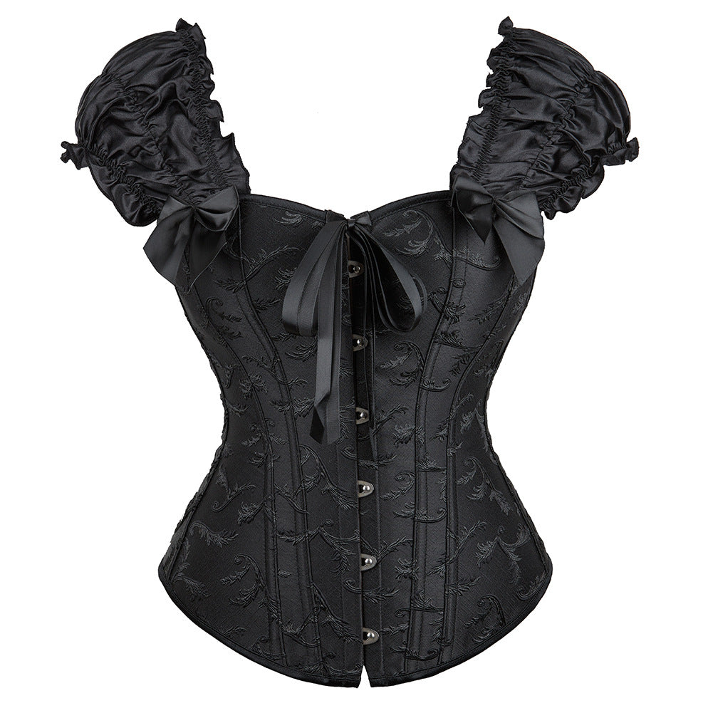 Women's Lace Shoulder Strap Court Waist Trimming And Body Shaping Top