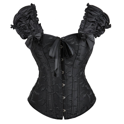 Women's Lace Shoulder Strap Court Waist Trimming And Body Shaping Top