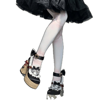 Cute Lolita Shoes High-Heeled Fairy Shoes Shoes For Girls Sweet And Elegant Waterproof Platform