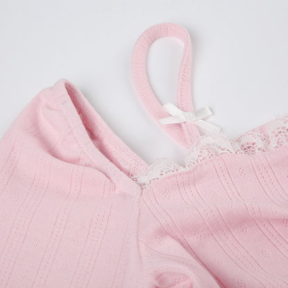 Lace Inner Match Bottoming Sweater Top