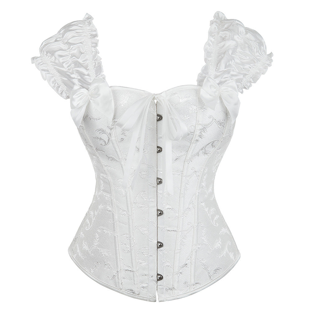 Women's Lace Shoulder Strap Court Waist Trimming And Body Shaping Top