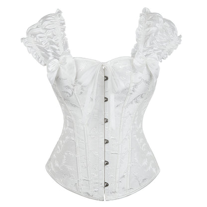 Women's Lace Shoulder Strap Court Waist Trimming And Body Shaping Top