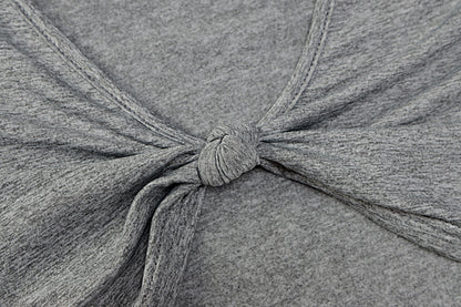 Cropped V-Neck T-Shirt – Elegant Long Sleeve Style